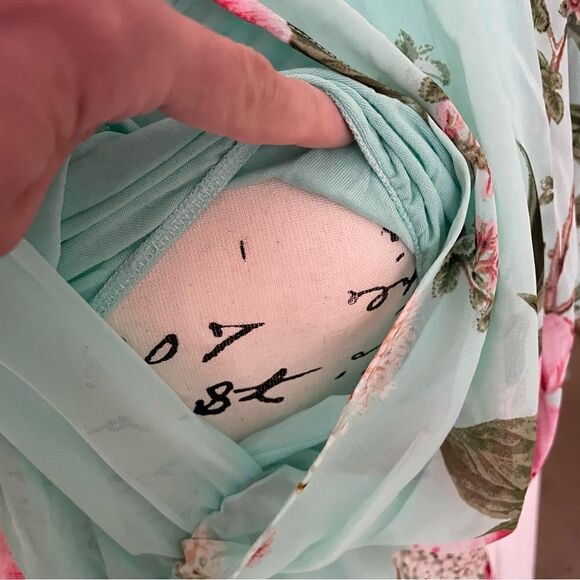 Mamalicious Floral Maternity/ Nursing Dress Occasion Size M - Picture 5 of 13